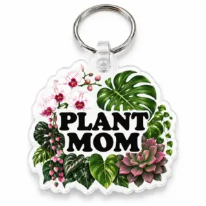 Plant Mom Keychain